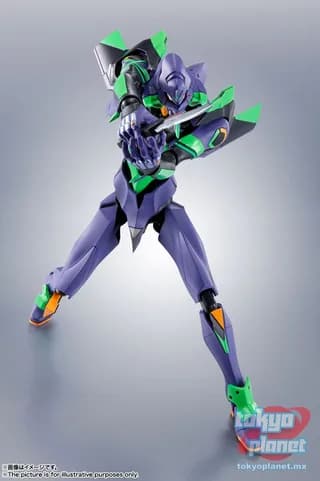 ROBOT SPIRITS EVANGELION TEST TYPE-01 + Spear Of Cassius Renewal Color Edition