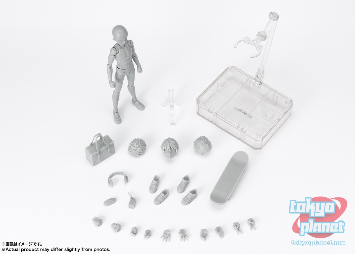 S.H.Figuarts BODY-KUN  School Life Edition DX SET (Gray Color Ver.)